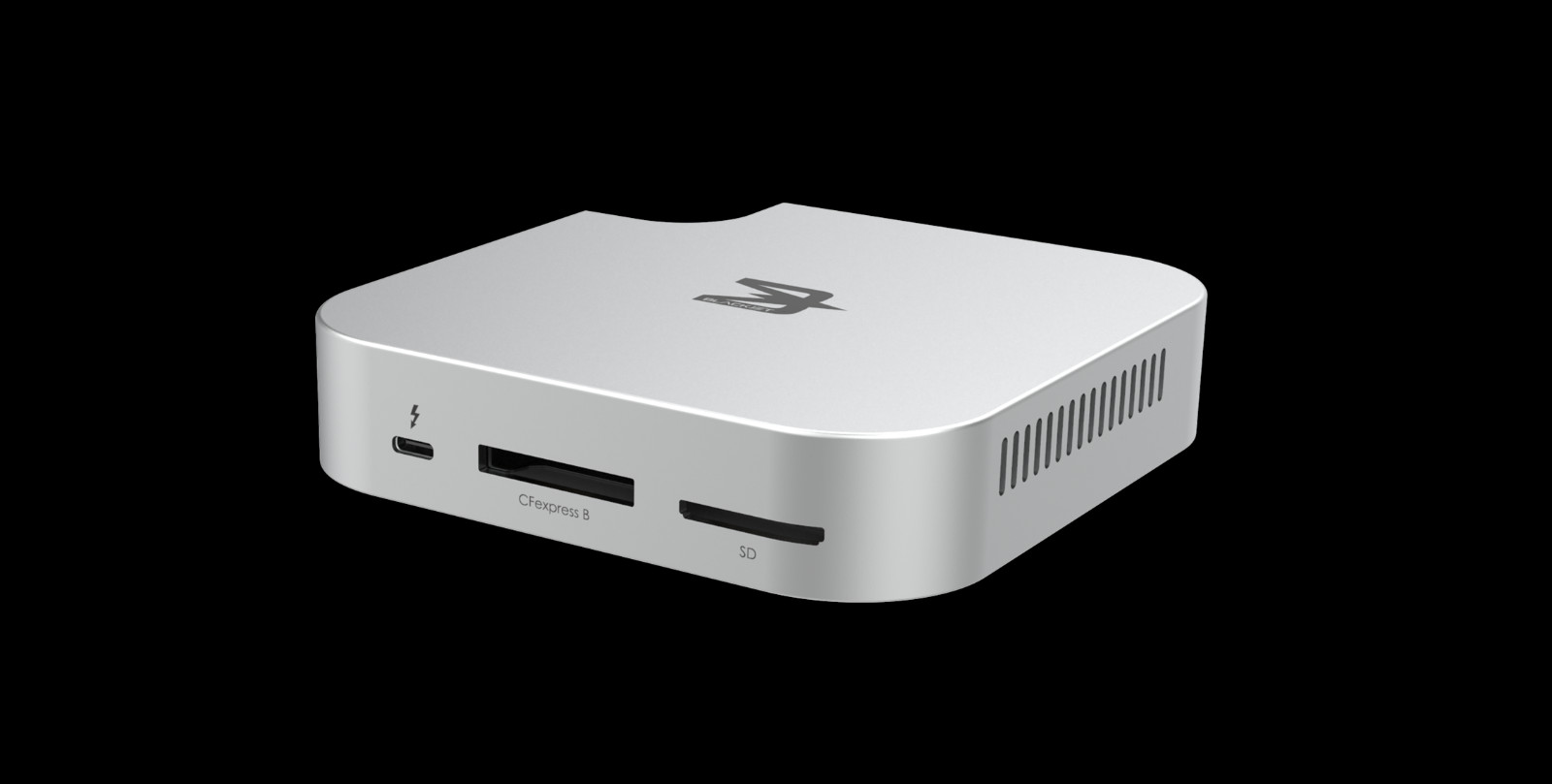 MiniRaiden PRO Thunderbolt 5 Dock for Mac Mini M6/M5 Pro/M4 BLACKJET