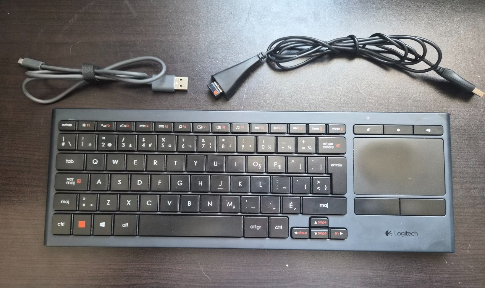 Logitech K830 Home Theatre PC Illuminated Keyboard with Touchpad