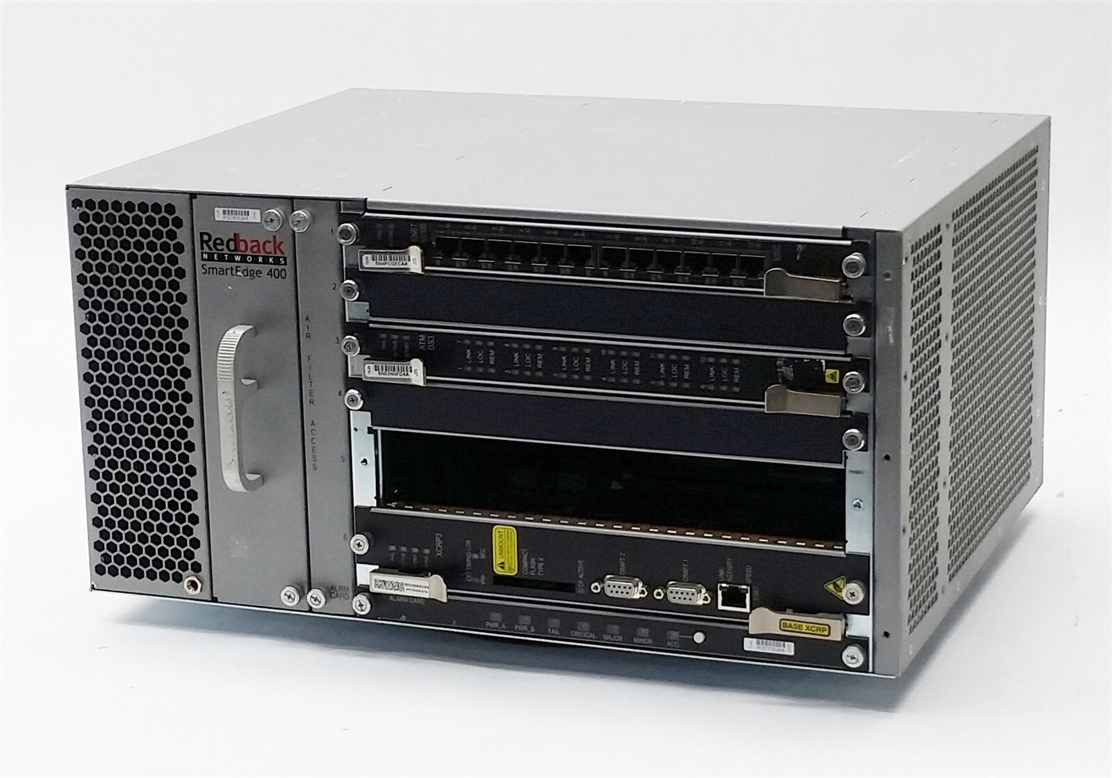 ERICSSON REDBACK NETWORKS SMARTEDGE 400 CHASSIS w/1*ENET10/100 1*XCRP3 1*ATM DS3