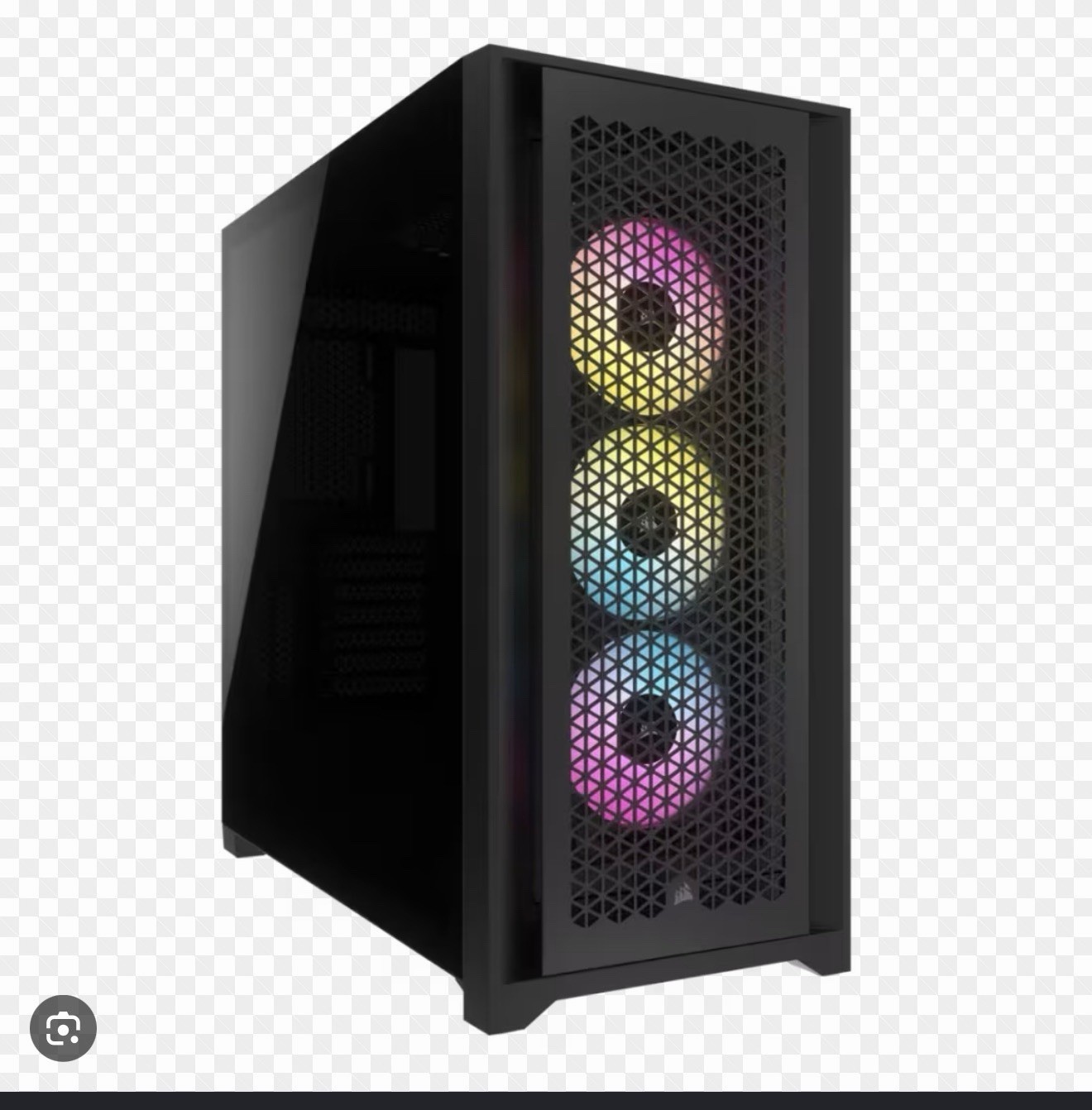 Corsair iCUE 5000D RGB AIRFLOW Mid-Tower Case, 3x AF120 RGB Fans