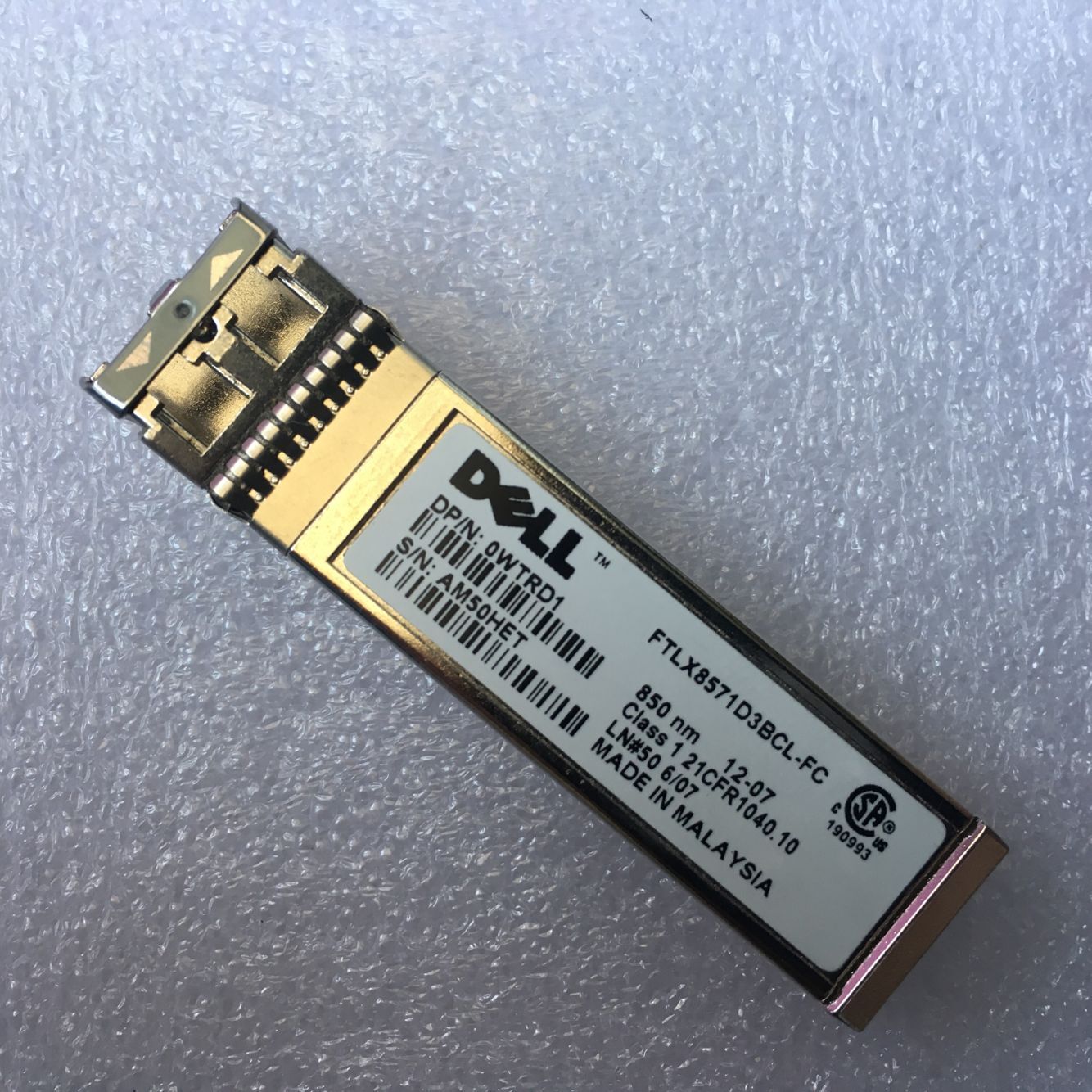 Dell WTRD1 N743D 10G SFP+ SR 850NM SFP Transciever Module FTLX8571D3BCL-FC