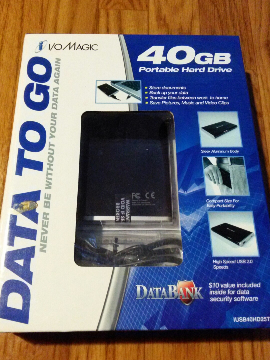 I/OMAGIC IUSB40HD25TG DATA TO GO HARD DRIVE