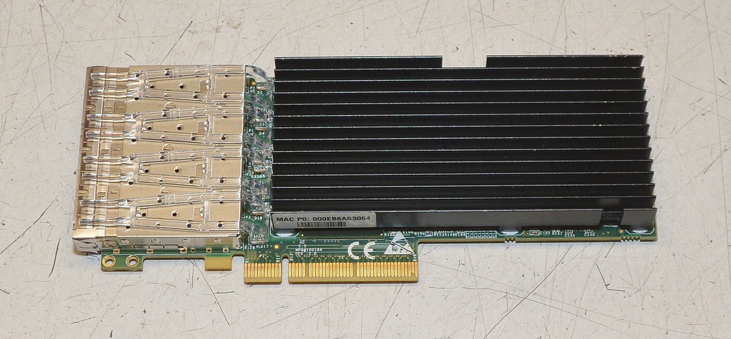 Riverbed Four-Port 10-GbE Fiber SFP+ 410-00108-01 Rev 2.1 NIC-1-010G- 4SFPP