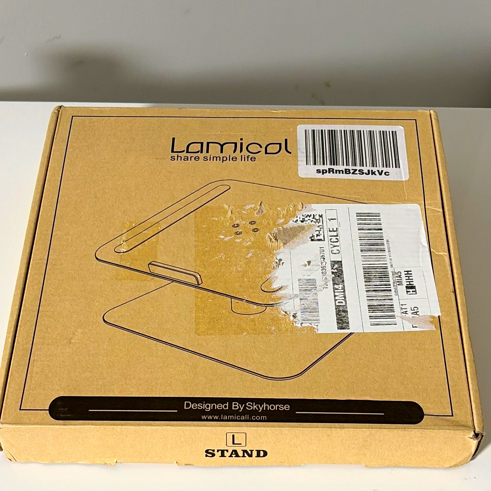 Lamicall Adjustable Laptop Stand Silver Aluminum - New Open Box / Damage Box
