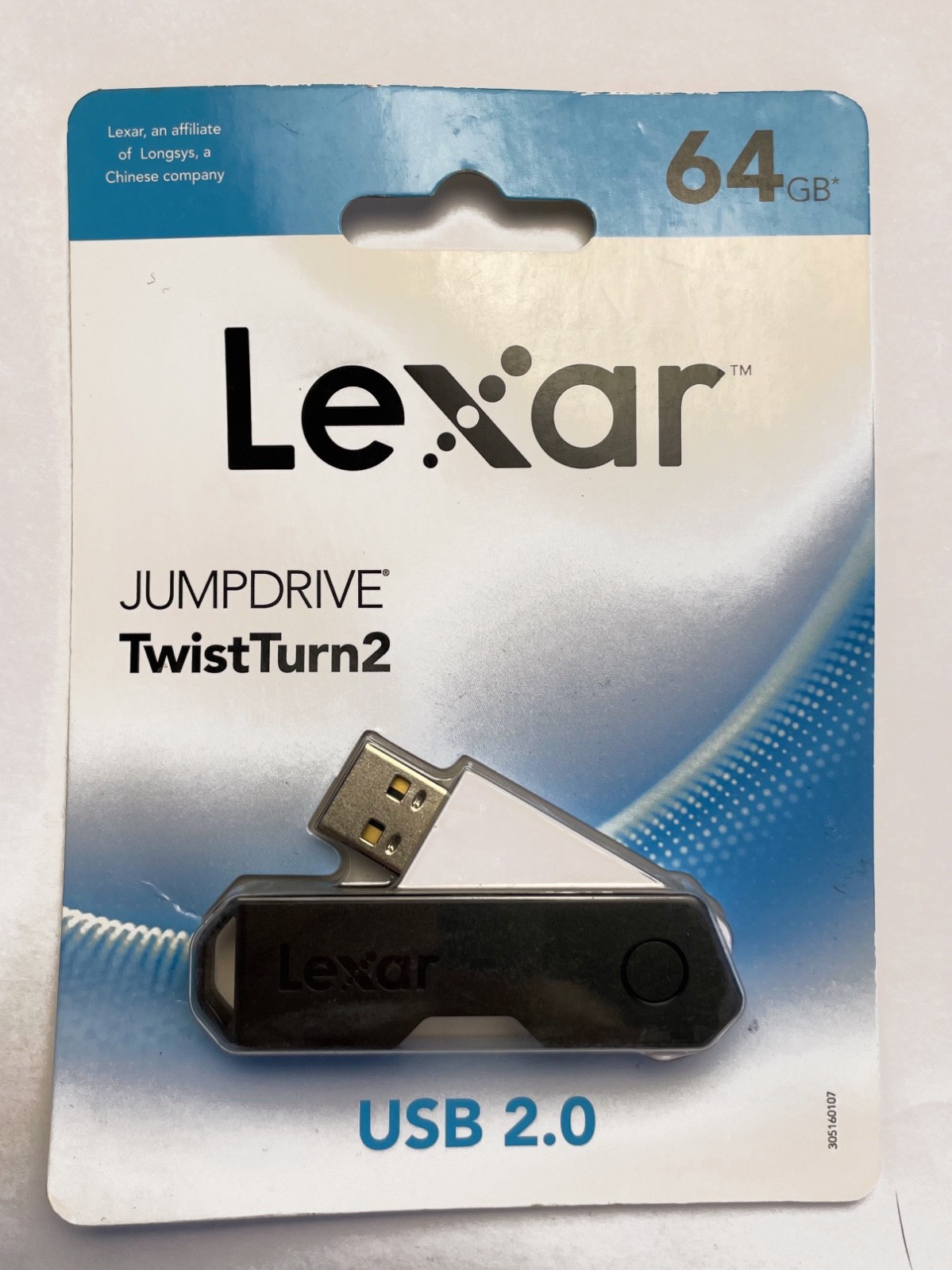 Lexar JumpDrive TwistTurn2 64GB USB 2.0 flash drive