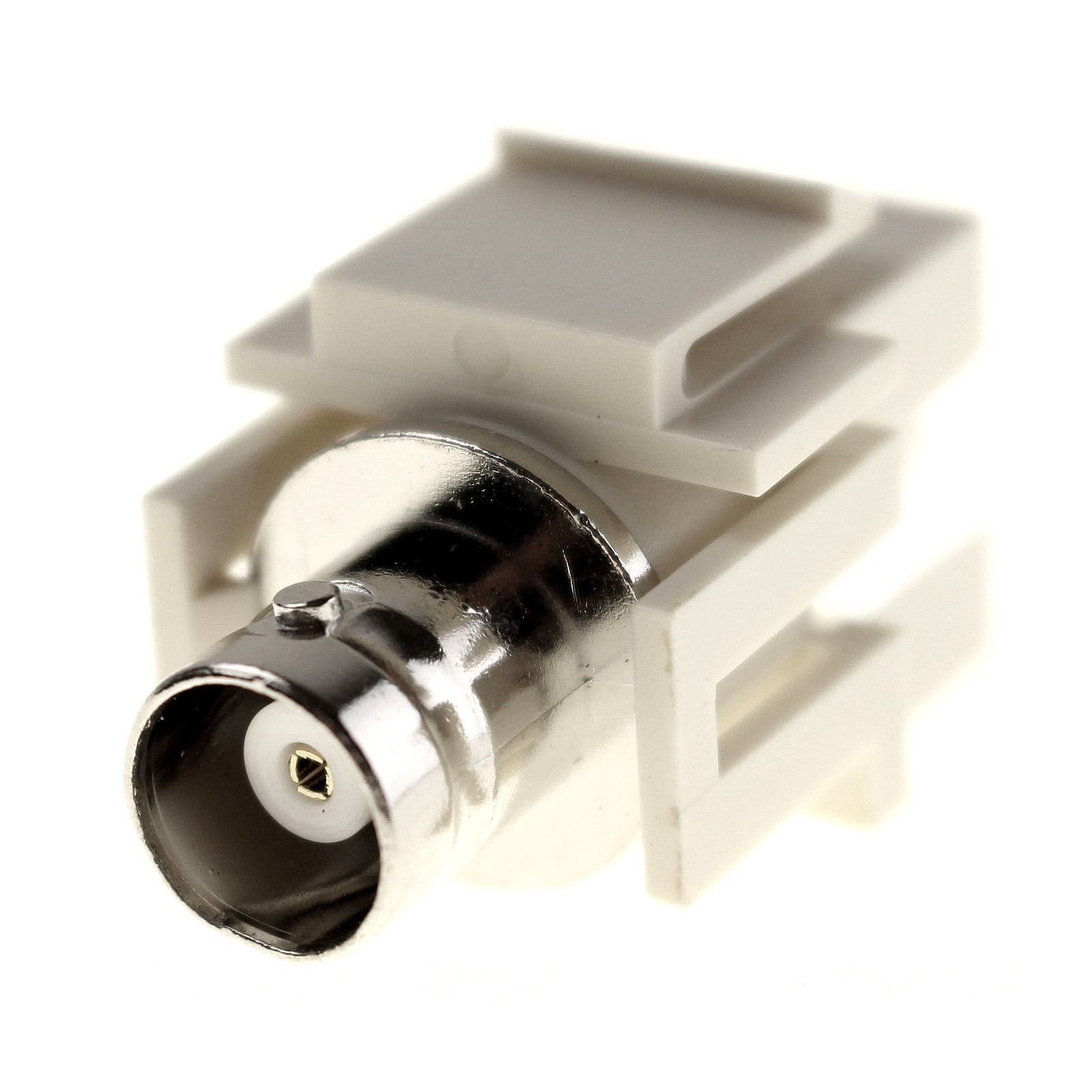 PASS & SEYMOUR C-20953 KEYSTONE COAX BNC ADPATER INSERT, IVORY (10 PACK)
