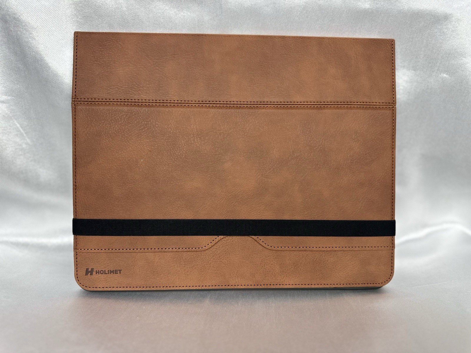 H HOLIMET Folding Folio Tablet Case Synthetic Leather Brown Black