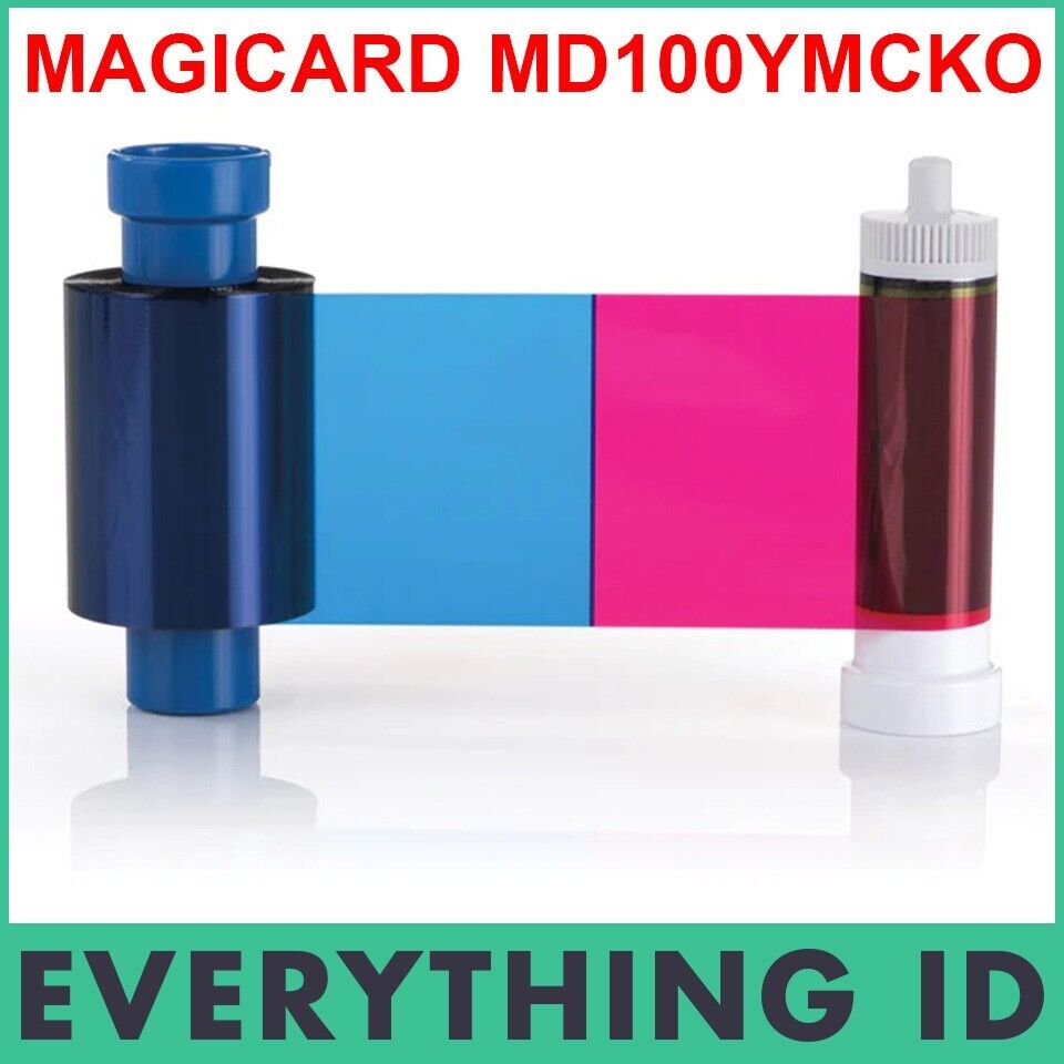 MAGICARD MD100YMCKO 100 PRINT COLOUR RIBBON FOR MAGICARD PRONTO 100 CARD PRINTER