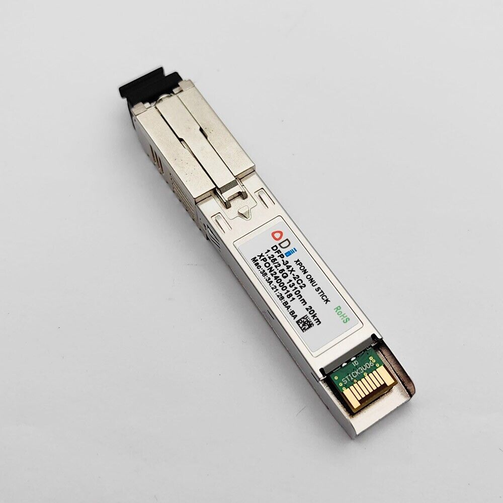 Universal GPON-EPON ONU / ONT SFP Stick for switch Routers Network not for OLT