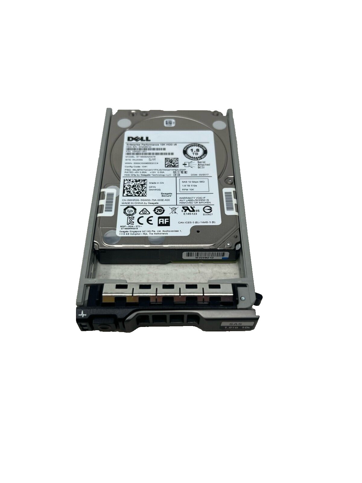 Dell Seagate 1.8TB 10K RPM SAS 12GB 2.5" Hard Drive - WHR0G 0WHR0G