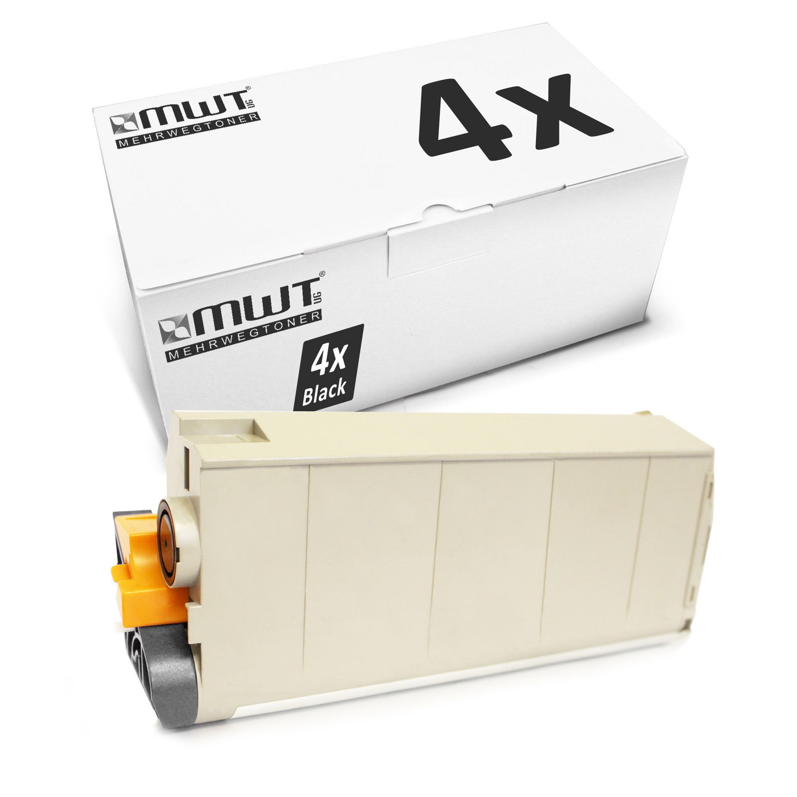 4x MWT Toner BLACK for OKI ES-7411-DN
