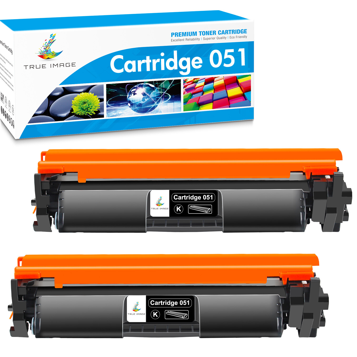 2Pc Toner Cartridge for Canon 051 ImageCLASS MF267ic MF269dw MF263dn MF264dw