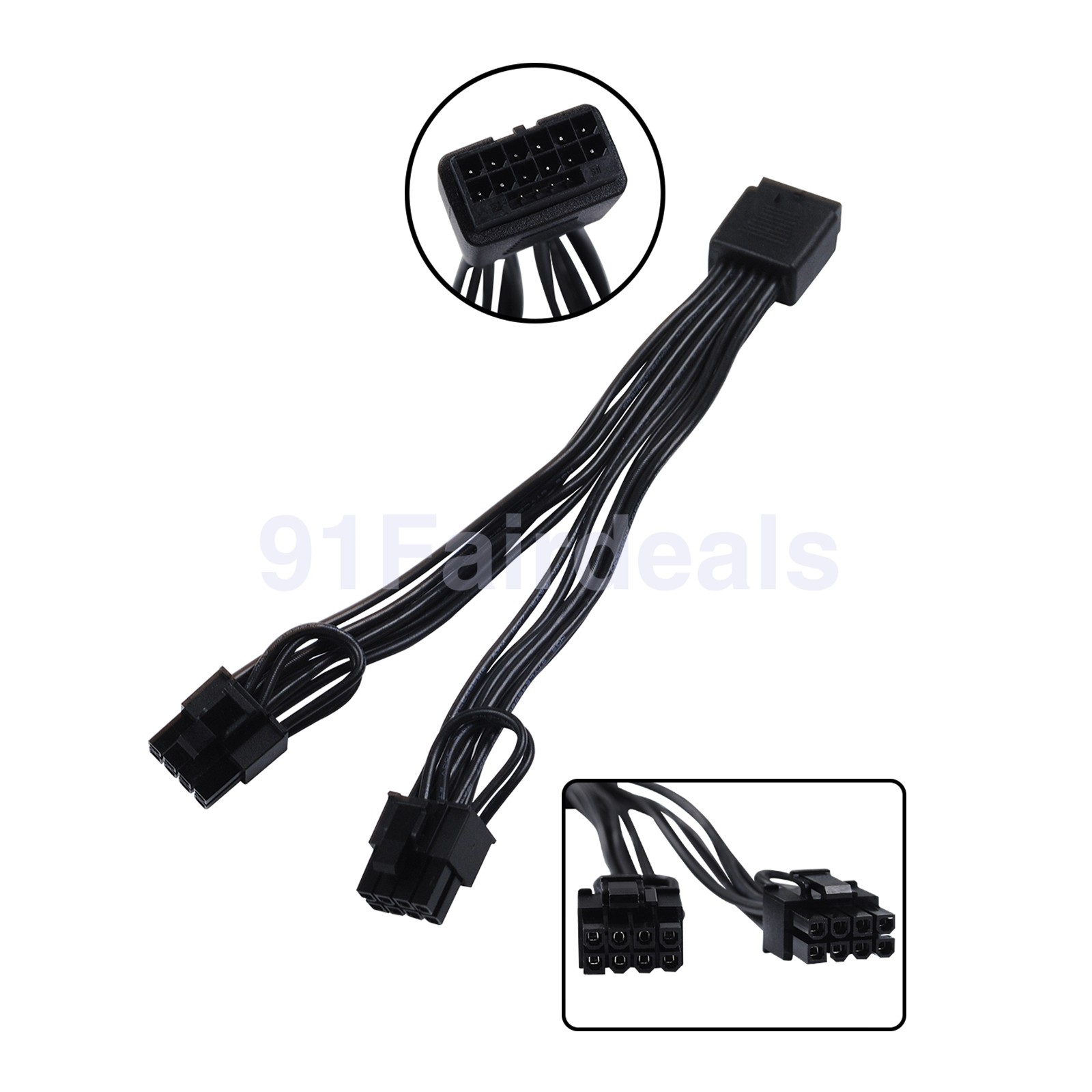 Dual 8-Pin to 16-Pin PCIe 5.0 12VHPWR PSU Power Cable For RTX 3090Ti 4090