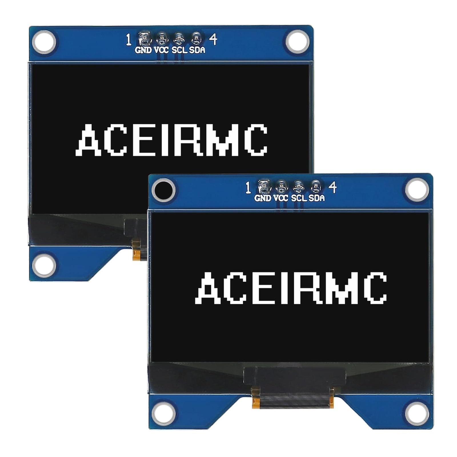 White 1.54 Inch OLED Module 128x64 SSD1309 Driver IIC I2C Display Board 2 PCS
