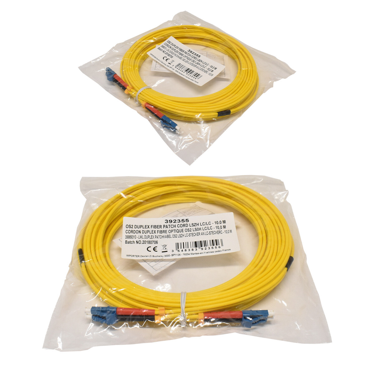 15 x Corning OS2 Duplex FIBER Patch Cord LSZH LC/LC-10m NEW NEW