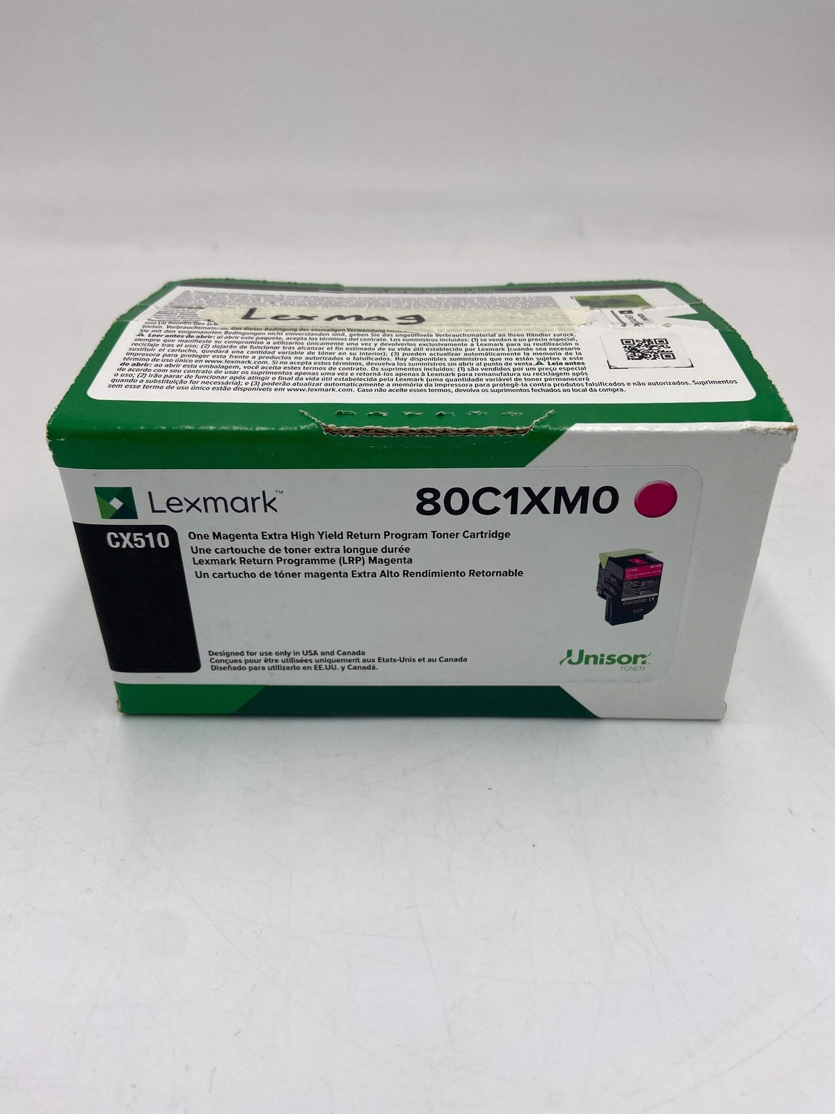 New Lexmark 80C1XM0 Magenta Toner Cartridge CX510