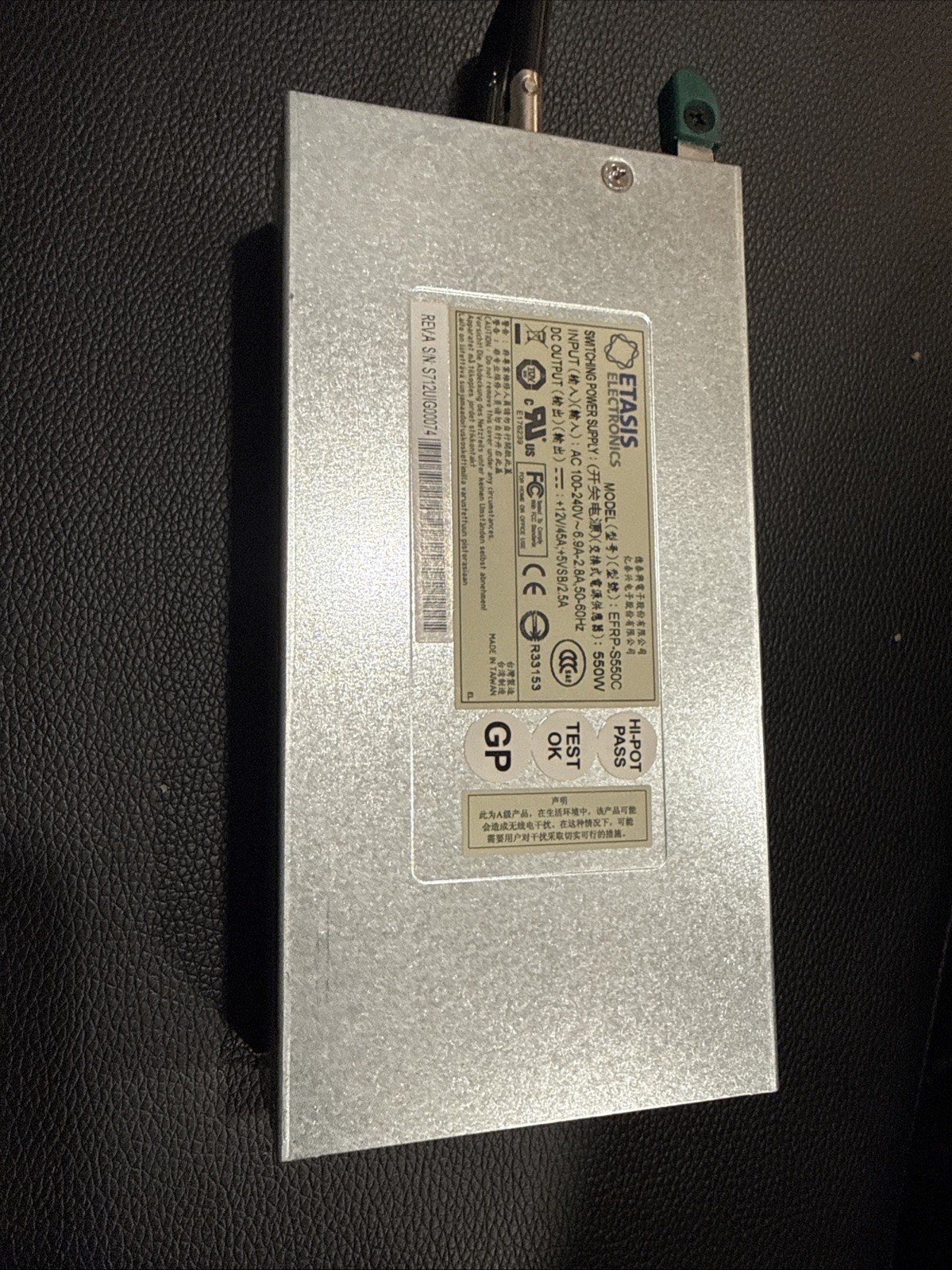 ETASIS 550W Switching Power Supply. Fully Tested