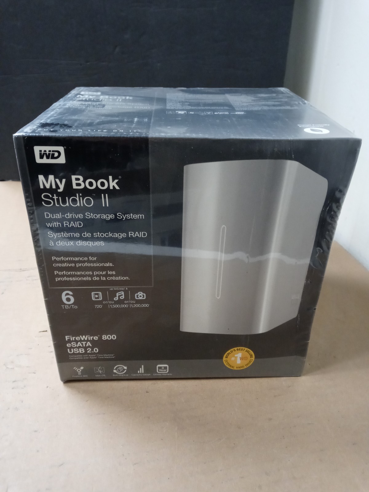 WD My Book Studio II – 6TB Dual‑Drive With RAID External Hard Drive – Brand New
