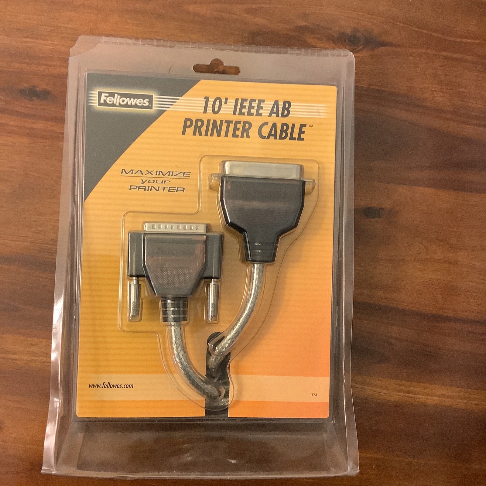 Fellowes 10FT IEEE Heavy duty PRINTER CABLE BRAND NEW 99139.              6