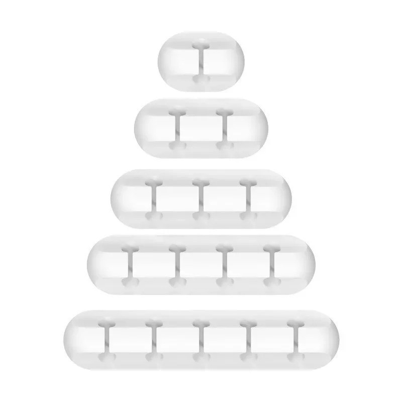 Silicone USB Cable Organizer Clips USB Charging Cord Holder Desktop Tidy Set