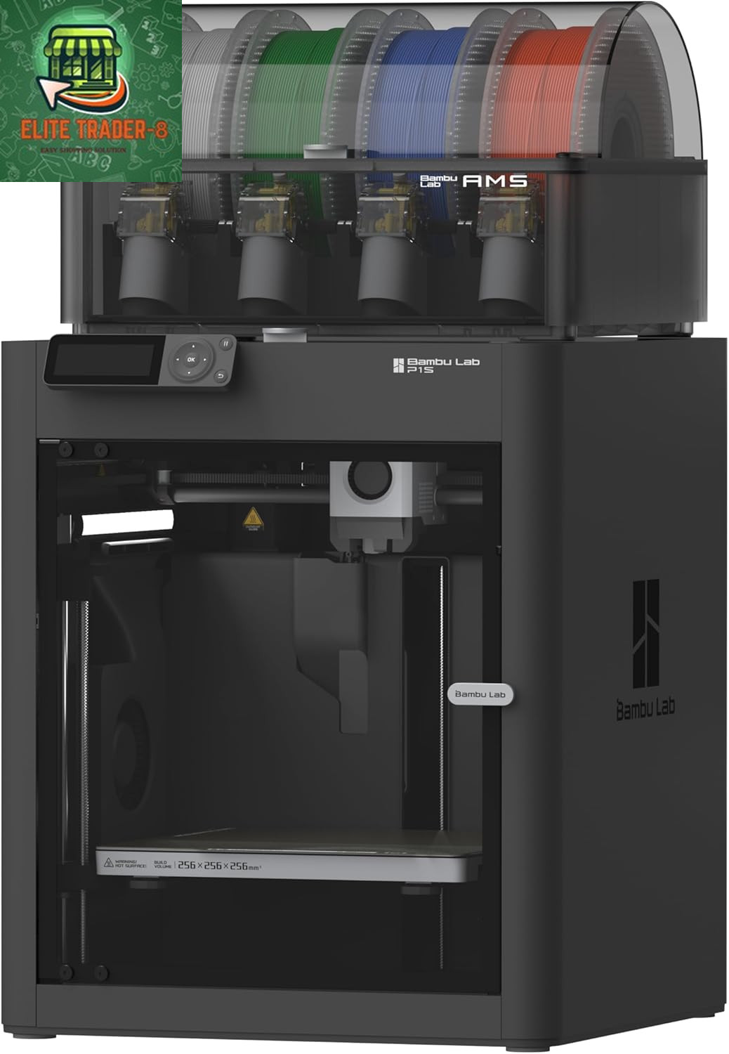 Bambu Lab P1S Combo Multi Color 3D Printer Auto Leveling High Speed Ready to Use