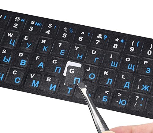 2 PCS Russian Keyboard Stickers for PC Computer Mac Laptop Desktop Keyboard