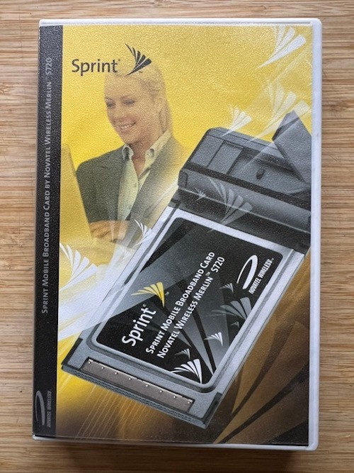 VTG Sprint Mobile Broadband Card Kit Novatel Merlin S720 NVW-S720 + CD