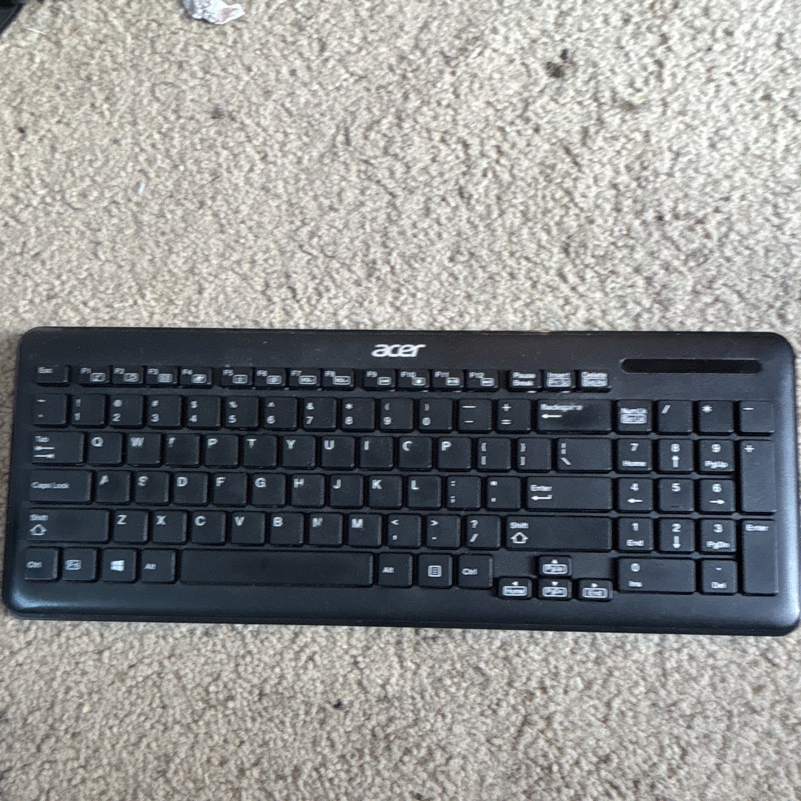 Acer SK-9662 Wireless Compact Keyboard Black QWERTY Multimedia English