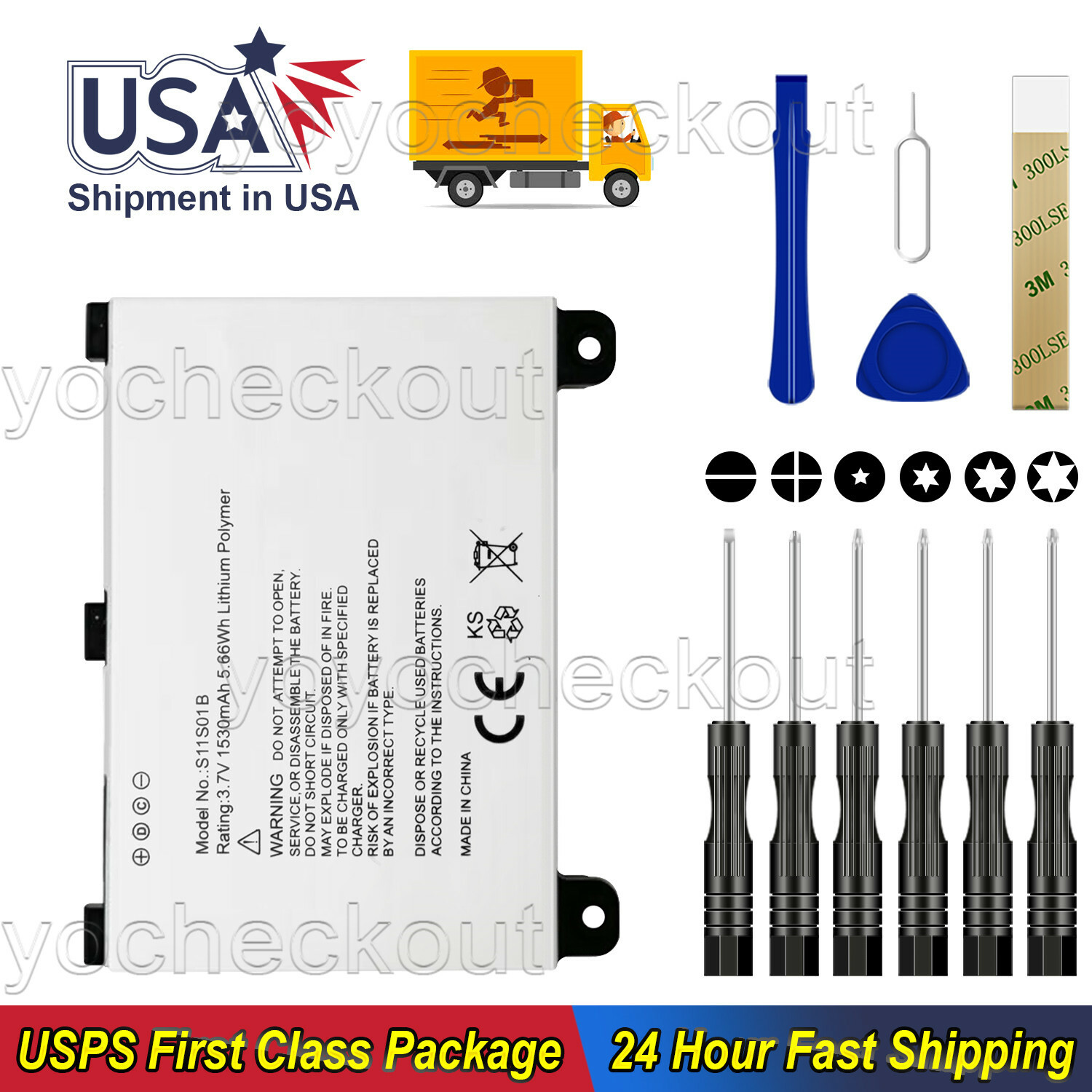 For Amazon Kindle Keyboard 2nd Generation D00511 Battery S11S01B  Repair USA