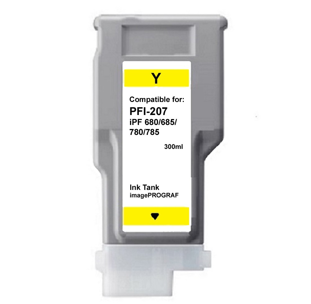 PFI-207 Yellow Ink Cartridge Fit Canon iPF680 IPF685 IPF780 IPF785 PFI207Y