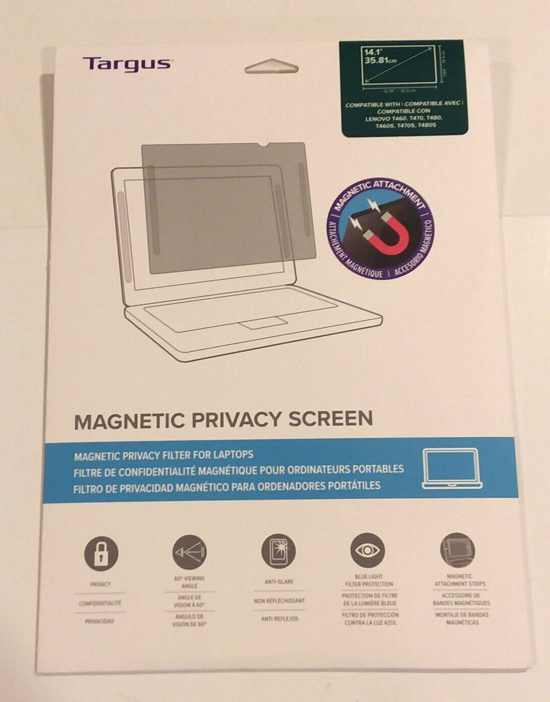 Targus 4Vu ASUM001GL-50 Magnetic Privacy Screen 14.1