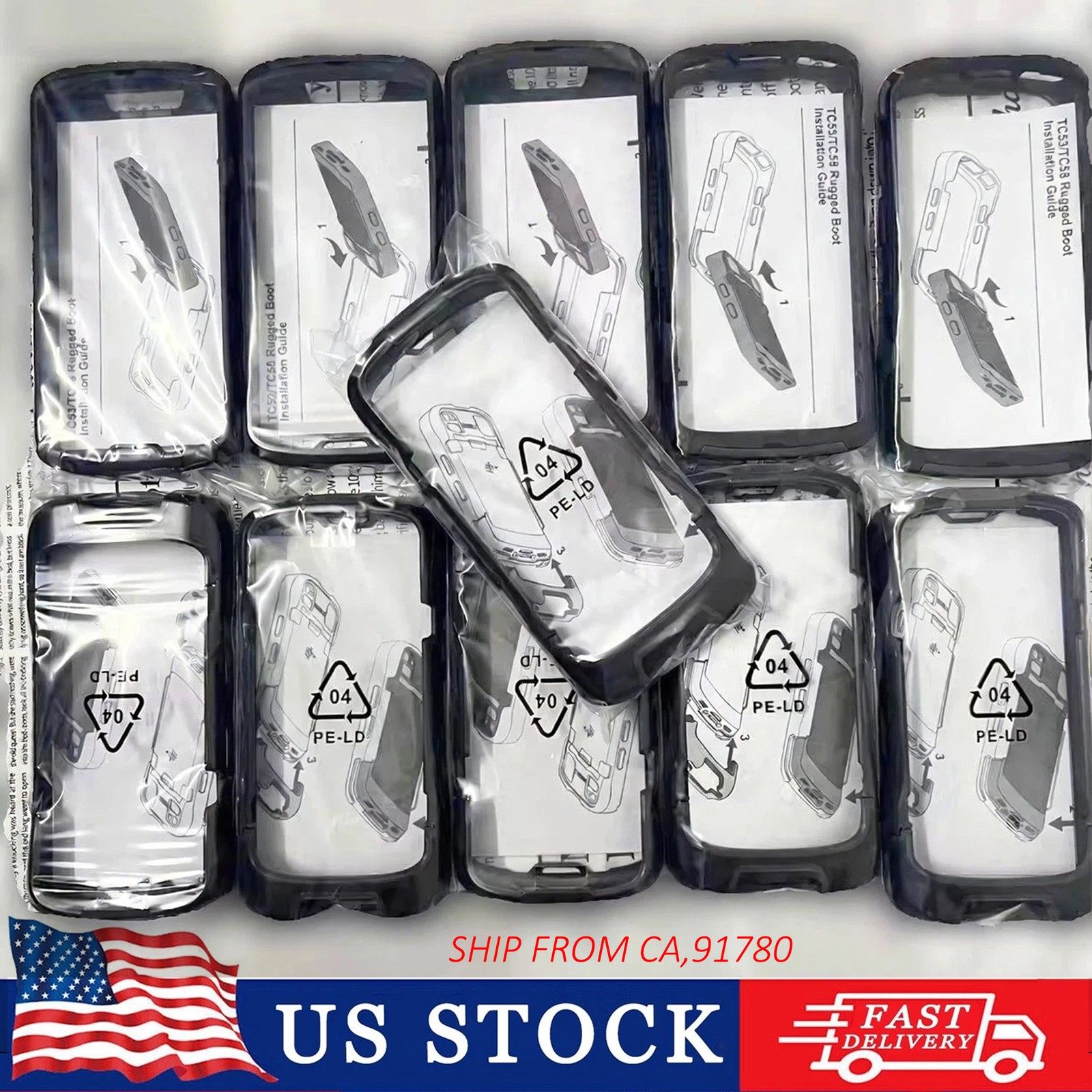 For ZEBRA TC53 TC58 Rugged Boot SG-NGTC5EXO1-01 Protective Case