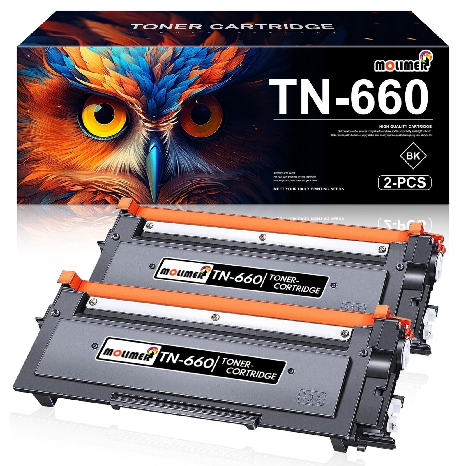 High Yield TN-660 Toner Replacement for Brother TN660 TN630  HL-L2300D Printer