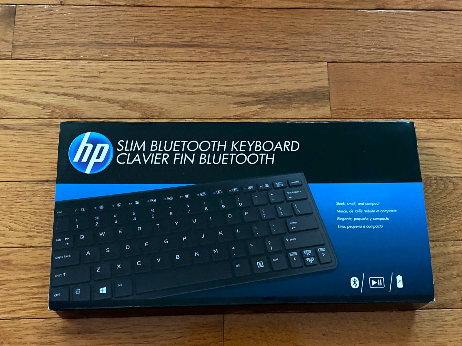 HP Bluetooth Keyboard Slim US SPS-HP Slim BT Black H4Q44AA#ABA Clavier Fin