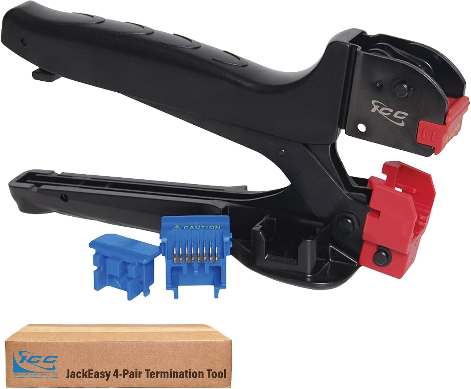 JackEasy 4-Pair Termination Tool Keystone Jacks Only Cat6a Cat6 Cat5e