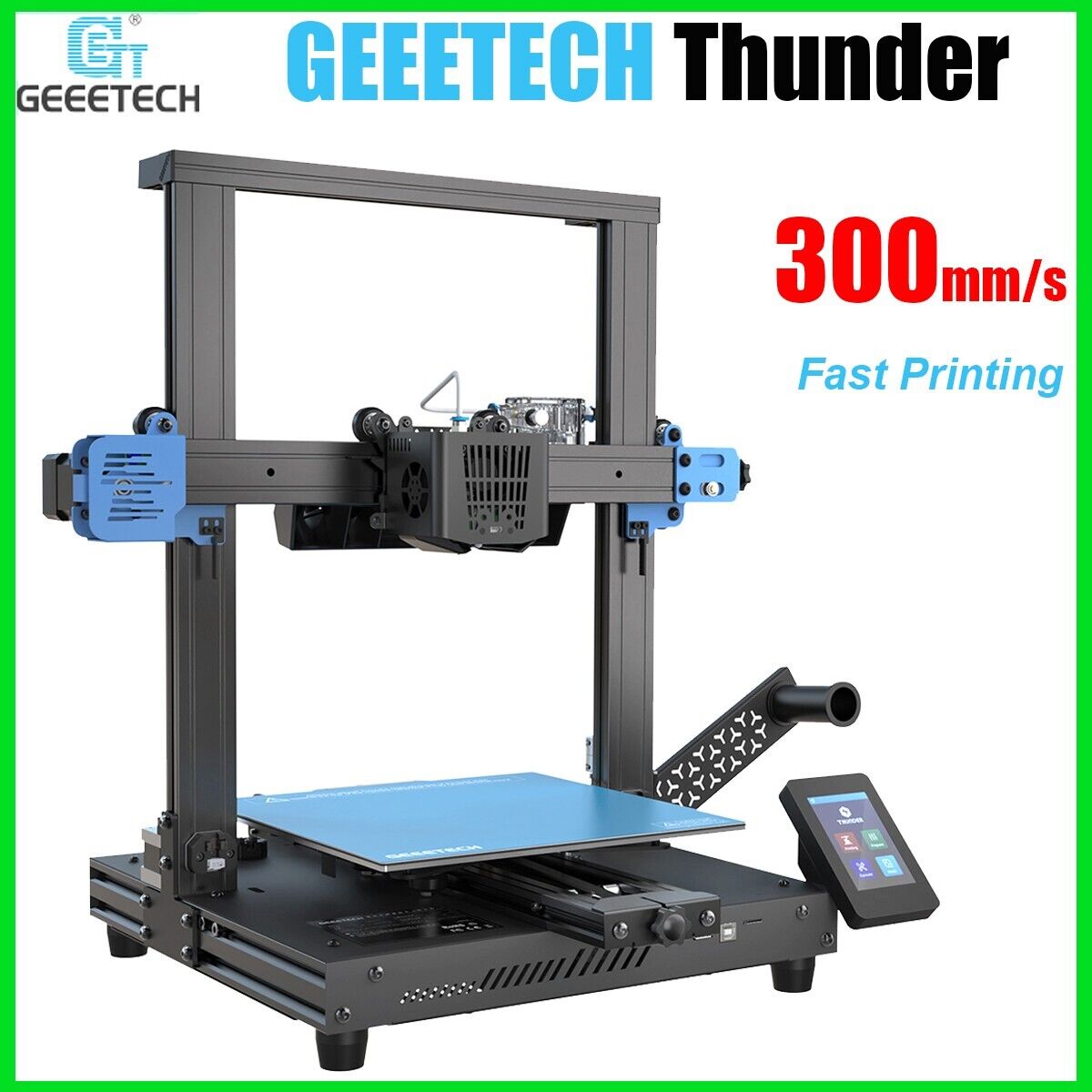 Geeetech 3D Printer Thunder 300mm/s Fast Printing w/ Auto-Leveling 250*250*260mm