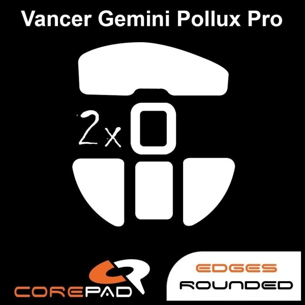 Corepad Skatez Vancer Gemini Pollux Pro Replacement Mouse Feet Hyperglide PTFE Teflon