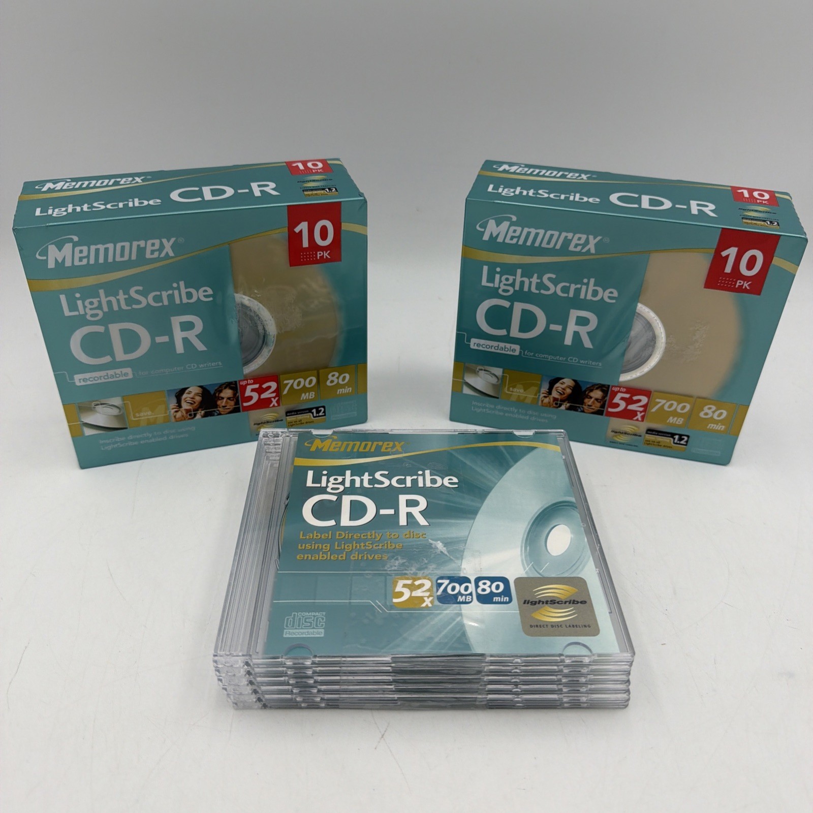 NEW Memorex LightScribe CD-R 52x 700mb 80 Minute Recordable Compact Disc 26 Disc