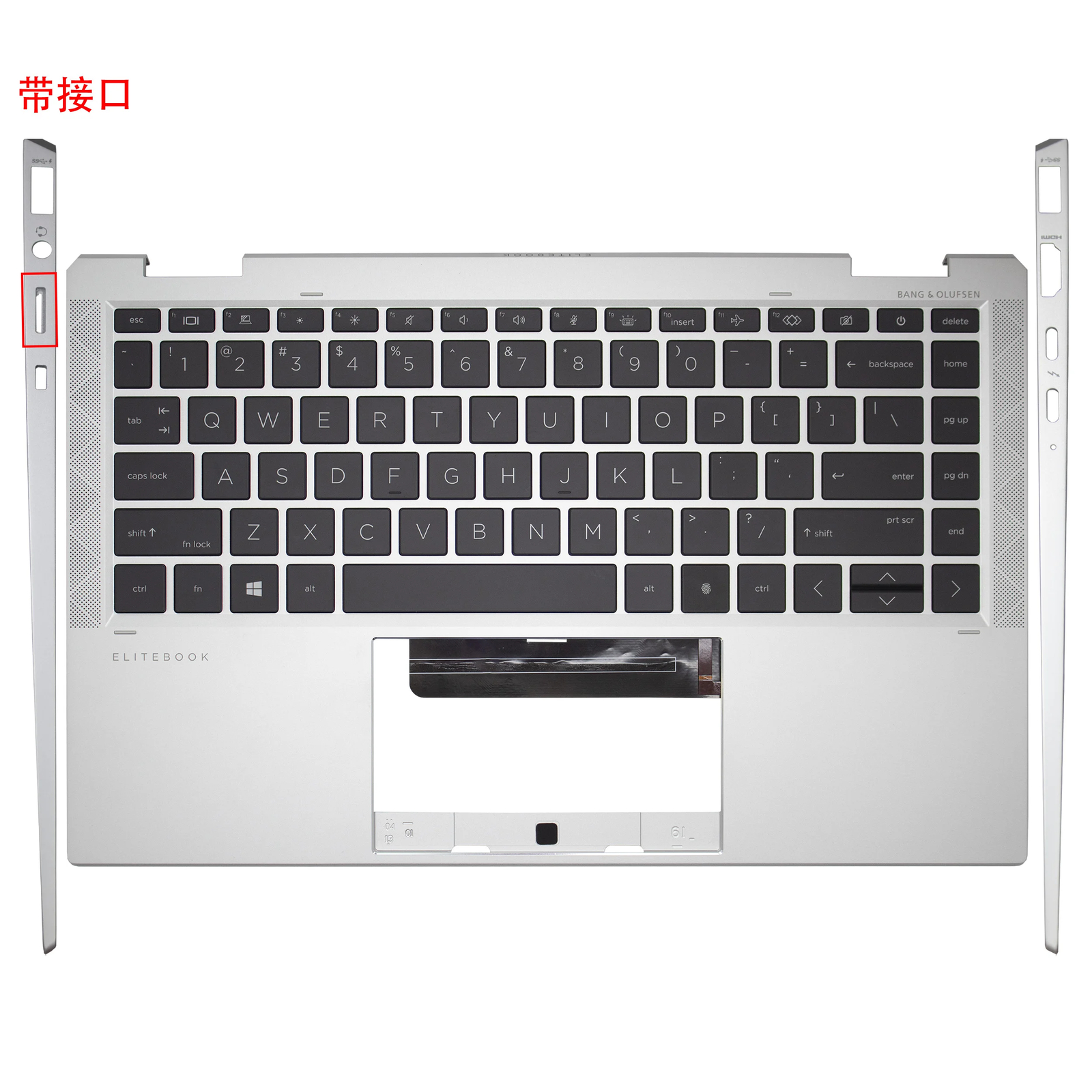 Backlit Keyboard For HP Elitebook X360 1040 G7 G8 Palmrest W/port