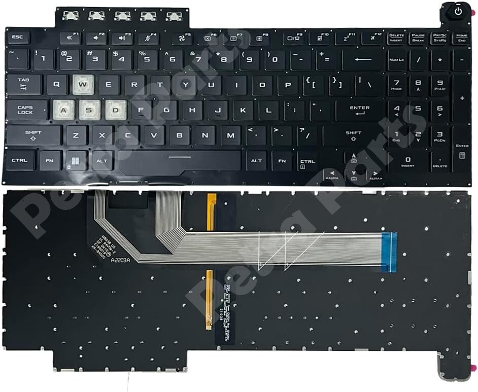 US Layout Backlit Keyboard for ASUS TUF Gaming 8 F15 FX506 FA506 FA506II FX506H