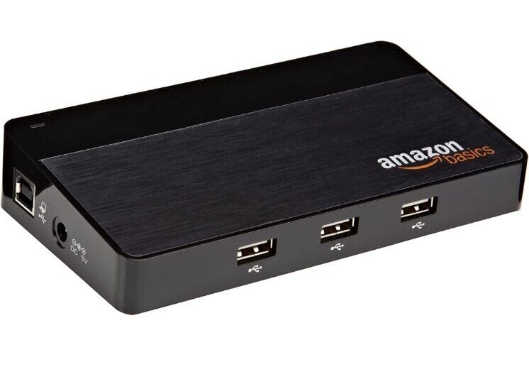 5 Pack Amazon Basics 10 Port USB 2.0 Hub B07TGKNCBB