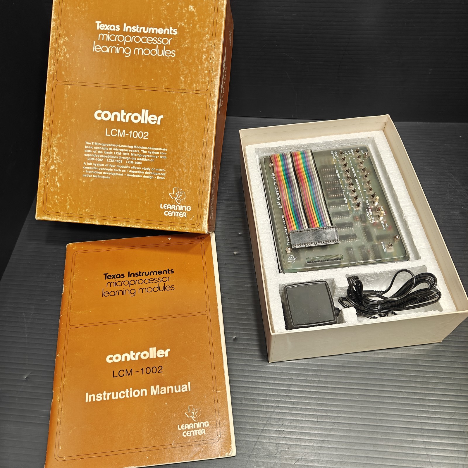 Vintage 1976 Texas Instruments LCM-1002 Controller Module uP Learning w/ Box...