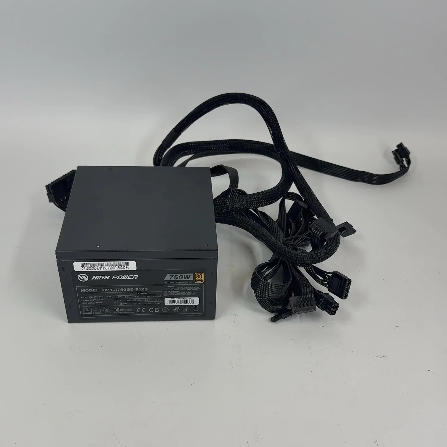 MSi High Power HP1-J750GD-F12S 80 Plus Gold 750W Non Modular Power Supply