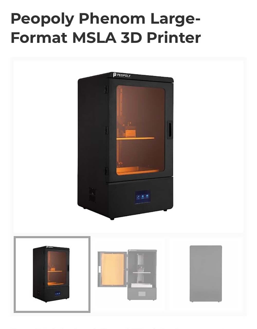 Poepoly Phenom Large Format 3D Printer