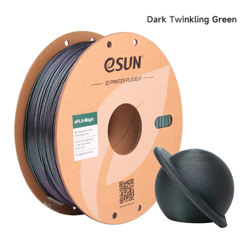 eSUN Silk PLA+ Matte PLA 3D Printer Filament Dual/Triple Color 1KG 1.75mm Smooth