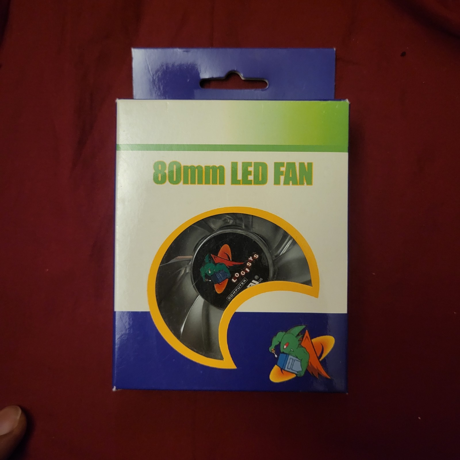 Logisys 80mm LED Case Fan Hydraulic Bearing 21.71CFM 1800RPM LT400RD - New