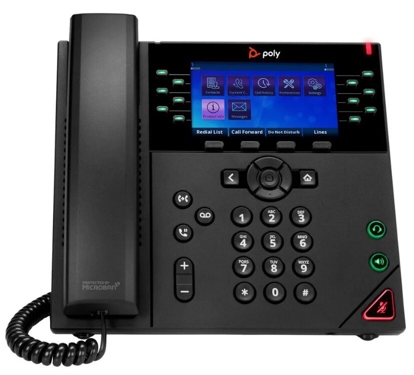Polycom VVX 450 Business IP Phone with AC Power 2200-48840-001 NEW IN BOX
