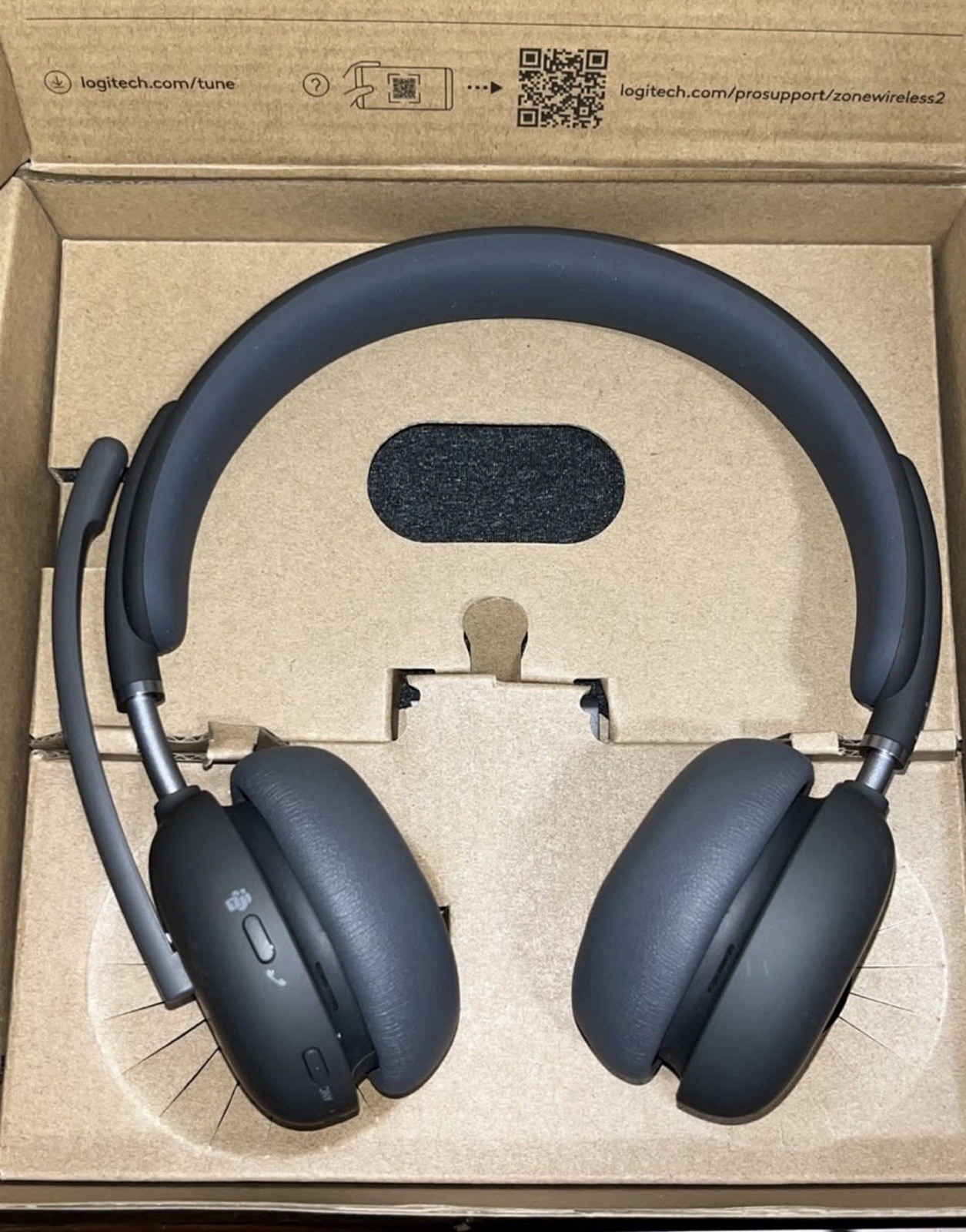 Logitech Zone Wireless 2 Bluetooth ANC Business Headset Graphite