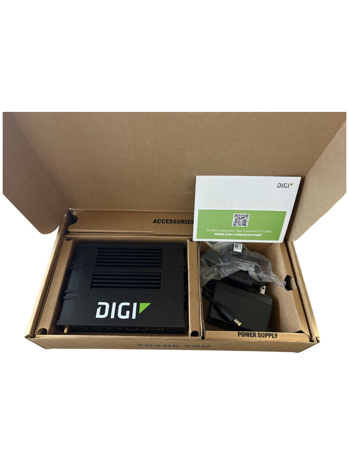 Digi Connect EZ 4 Commercial Wi-Fi 4-Port Power Supply EZ04-WA00-GLB NEW