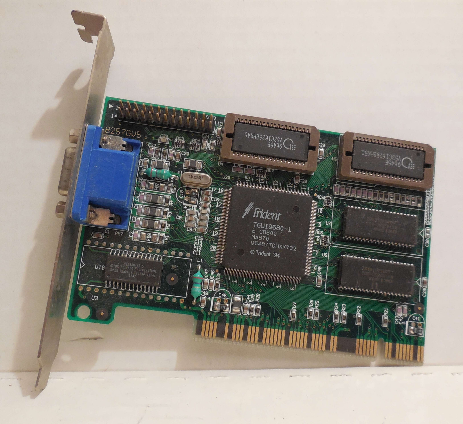 Trident 9680 Jaton PCI 8257GV5 KY2-JAX-TVGA57PCI Video Card with Full Memory